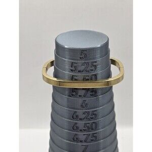 Vintage Crown Trifari Goldtone Bangle Hinged Bracelet